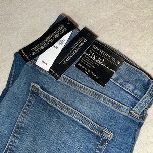 Banana Republic 31x30 blue slim techno motion jeans #denim